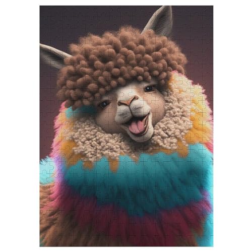 Alpaca Puzzle Für Erwachsene,300-teiliges Puzzles, Für Kinder,Holzpuzzle,Lernspielzeug, 42×30cm Alpaca Puzzle Für Erwachsene,300-teiliges Puzzles, Für Kinder,Holzpuzzle,Lernspielzeug, 42×30cm von DCCCY