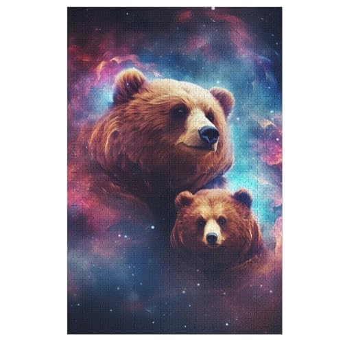 Bär Holzpuzzle 1000 Teile, Knobelspiele Für Erwachsene, Teenager, Puzzles Unmögliche - Kinder Puzzle Zimmer Deko 78×53cm Bär Holzpuzzle 1000 Teile, Knobelspiele Für Erwachsene, Teenager, Puzzles Unmögliche - Kinder Puzzle Zimmer Deko 78×53cm von DCCCY
