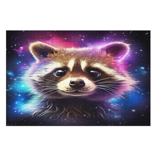 Bär Holzpuzzle - 1000 Teiliges Jigsaw Knobelspiel - Puzzle Für Erwachsene & Kinder - Outdoor & Reisespielzeug （75×50cm） von DCCCY