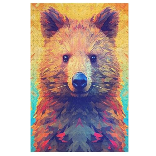 Bär Holzpuzzle - 1000 Teiliges Jigsaw Knobelspiel - Puzzle Für Erwachsene & Kinder - Outdoor & Reisespielzeug 78×53cm Bär Holzpuzzle - 1000 Teiliges Jigsaw Knobelspiel - Puzzle Für Erwachsene & Kinder - Outdoor & Reisespielzeug 78×53cm von DCCCY