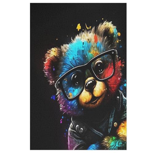 Bär Puzzle 1000 Teile, Holzpuzzle Herausforderndes Geschicklichkeitsspiel Für Die Ganze Familie, Kinder Erwachsenenpuzzle Ab 12 Jahren 78×53cm Bär Puzzle 1000 Teile, Holzpuzzle Herausforderndes Geschicklichkeitsspiel Für Die Ganze Familie, Kinder Erwachsenenpuzzle Ab 12 Jahren 78×53cm von DCCCY