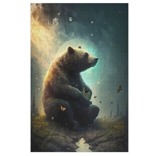 Bär Puzzles 1000 Teile Erwachsener Kniffel Spaß Für Die Ganze Familie, Holzpuzzle Kinder Erwachsene, Impossible Puzzle Schwer 78×53cm Bär Puzzles 1000 Teile Erwachsener Kniffel Spaß Für Die Ganze Familie, Holzpuzzle Kinder Erwachsene, Impossible Puzzle Schwer 78×53cm von DCCCY
