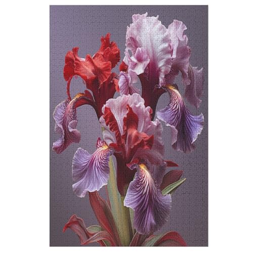 Blume-Puzzlespiel Aus Holz, 1000 Puzzleteile, Puzzle Für Teenager Und Erwachsene, Kreatives Spielzeug, Puzzles, 78×53cm von DCCCY