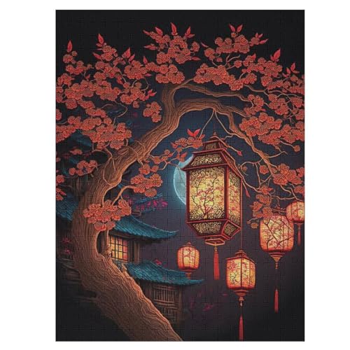 Chinesische Laterne Holzpuzzle 500 Teile Klassische Puzzles Erwachsene Kinder Puzzle DIY Kit Holzspielzeug Einzigartiges Geschenk 55×41cm Chinesische Laterne Holzpuzzle 500 Teile Klassische Puzzles Erwachsene Kinder Puzzle DIY Kit Holzspielzeug Einzigartiges Geschenk 55×41cm von DCCCY