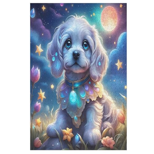 Cute Hund Holzpuzzle 1000 Teile, Knobelspiele Für Erwachsene, Teenager, Puzzles Unmögliche - Kinder Puzzle Zimmer Deko 78×53cm Cute Hund Holzpuzzle 1000 Teile, Knobelspiele Für Erwachsene, Teenager, Puzzles Unmögliche - Kinder Puzzle Zimmer Deko 78×53cm von DCCCY