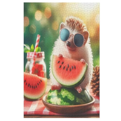 Cute Igel 1000 Teile Premium-Puzzles Für Erwachsene Kinder- Holzpuzzles Spaß Und Lernspiele - Perfekte Puzzle-Geschenke 78×53cm Cute Igel 1000 Teile Premium-Puzzles Für Erwachsene Kinder- Holzpuzzles Spaß Und Lernspiele - Perfekte Puzzle-Geschenke 78×53cm von DCCCY