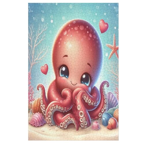 Cute Oktopus 1000 Teile Puzzles Für Erwachsene, Impossible Puzzle, Geschicklichkeitsspiel Für Die Ganze Familie, Kinder Holzpuzzle 78×53cm Cute Oktopus 1000 Teile Puzzles Für Erwachsene, Impossible Puzzle, Geschicklichkeitsspiel Für Die Ganze Familie, Kinder Holzpuzzle 78×53cm von DCCCY