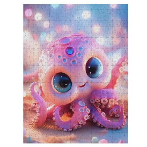 Cute Oktopus Holzpuzzle 500 Teile Klassische Puzzles Erwachsene Kinder Puzzle DIY Kit Holzspielzeug Einzigartiges Geschenk 55×41cm Cute Oktopus Holzpuzzle 500 Teile Klassische Puzzles Erwachsene Kinder Puzzle DIY Kit Holzspielzeug Einzigartiges Geschenk 55×41cm von DCCCY
