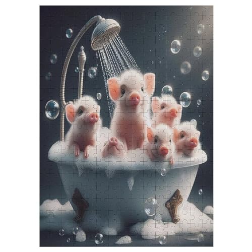 Cute Pig Puzzles Für Erwachsene, 300-teiliges Holzpuzzle, Geeignet Für Kinder Ab 12 Jahren, Die Pädagogische Puzzle Lernen 42×30cm Cute Pig Puzzles Für Erwachsene, 300-teiliges Holzpuzzle, Geeignet Für Kinder Ab 12 Jahren, Die Pädagogische Puzzle Lernen 42×30cm von DCCCY