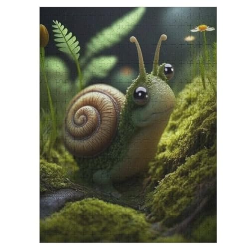 Cute Snail 500 Teile Premium-Puzzles Für Erwachsene Kinder- Holzpuzzles Spaß Und Lernspiele - Perfekte Puzzle-Geschenke 55×41cm Cute Snail 500 Teile Premium-Puzzles Für Erwachsene Kinder- Holzpuzzles Spaß Und Lernspiele - Perfekte Puzzle-Geschenke 55×41cm von DCCCY