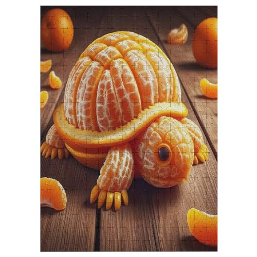 Cute Turtle Holzpuzzle 300 Teile,Puzzles Für Erwachsene, Impossible Puzzle, Kinder Legespiel 42×30cm von DCCCY