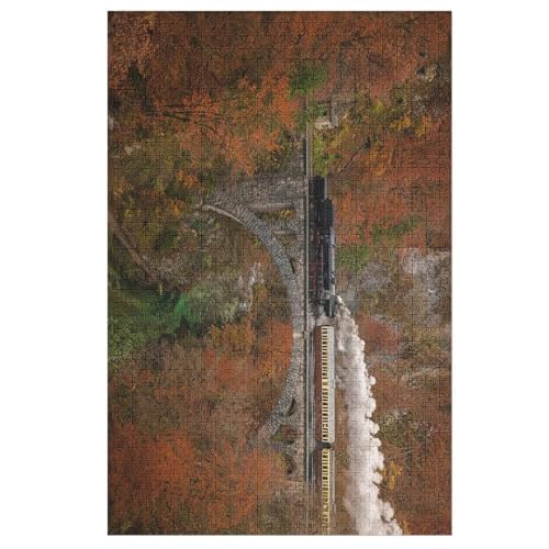 Dampfzug Holzpuzzle 1000 Teile Klassische Puzzles Erwachsene Kinder Puzzle DIY Kit Holzspielzeug Einzigartiges Geschenk 78×53cm Dampfzug Holzpuzzle 1000 Teile Klassische Puzzles Erwachsene Kinder Puzzle DIY Kit Holzspielzeug Einzigartiges Geschenk 78×53cm von DCCCY