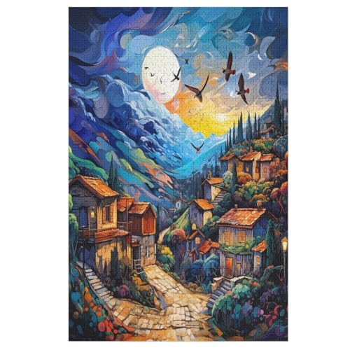 Dörfer -Puzzle, 1000 Teile,Holzpuzzle Für Erwachsene Kinder, Lustiges Spielzeug, Denkspiel, Bildungsspiel, 78×53cm Dörfer -Puzzle, 1000 Teile,Holzpuzzle Für Erwachsene Kinder, Lustiges Spielzeug, Denkspiel, Bildungsspiel, 78×53cm von DCCCY