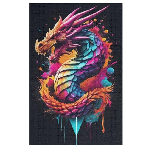 Drache Holzpuzzle Erwachsene - 1000 Teiliges Jigsaw Knobelspiel - Puzzle Für Erwachsene & Kinder - Outdoor & Reisespielzeug 78×53cm Drache Holzpuzzle Erwachsene - 1000 Teiliges Jigsaw Knobelspiel - Puzzle Für Erwachsene & Kinder - Outdoor & Reisespielzeug 78×53cm von DCCCY