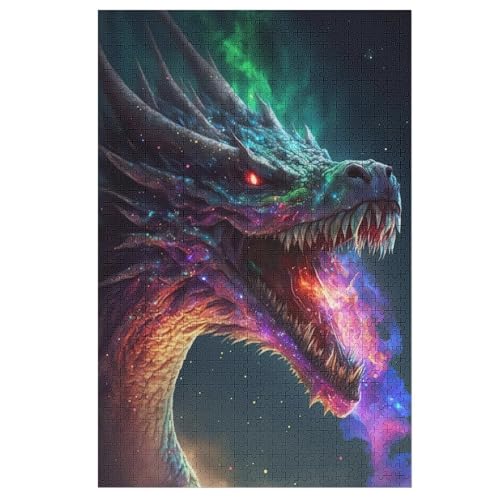 Drache -Puzzle, 1000 Teile,Holzpuzzle Für Erwachsene Kinder, Lustiges Spielzeug, Denkspiel, Bildungsspiel, 78×53cm Drache -Puzzle, 1000 Teile,Holzpuzzle Für Erwachsene Kinder, Lustiges Spielzeug, Denkspiel, Bildungsspiel, 78×53cm von DCCCY