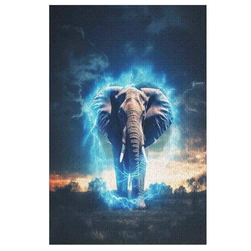 Elefant Puzzle 1000 Teile, Holzpuzzle Herausforderndes Geschicklichkeitsspiel Für Die Ganze Familie, Kinder Erwachsenenpuzzle Ab 12 Jahren 78×53cm Elefant Puzzle 1000 Teile, Holzpuzzle Herausforderndes Geschicklichkeitsspiel Für Die Ganze Familie, Kinder Erwachsenenpuzzle Ab 12 Jahren 78×53cm von DCCCY