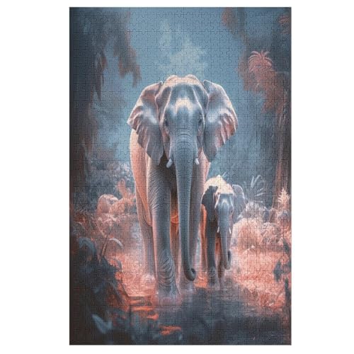ElephAntn Puzzle Für Erwachsene 1000 Teile Premium Recyceltes Brett Zum Lernen, Lernspielzeug, Familienspiele Kinder Holzpuzzle 78×53cm ElephAntn Puzzle Für Erwachsene 1000 Teile Premium Recyceltes Brett Zum Lernen, Lernspielzeug, Familienspiele Kinder Holzpuzzle 78×53cm von DCCCY