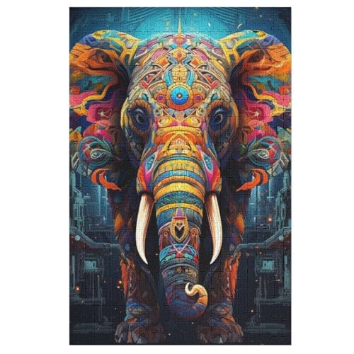 Elephant Puzzles 1000 Teile Erwachsener Kniffel Spaß Für Die Ganze Familie, Holzpuzzle Kinder Erwachsene, Impossible Puzzle Schwer 78×53cm Elephant Puzzles 1000 Teile Erwachsener Kniffel Spaß Für Die Ganze Familie, Holzpuzzle Kinder Erwachsene, Impossible Puzzle Schwer 78×53cm von DCCCY