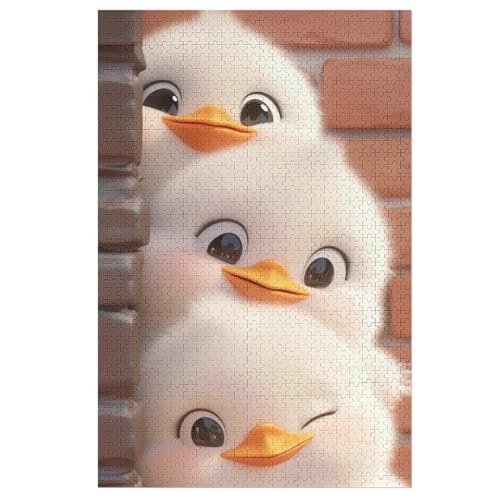 Ente 1000 Teile Puzzles Für Erwachsene, Impossible Puzzle, Geschicklichkeitsspiel Für Die Ganze Familie, Kinder Holzpuzzle 78×53cm Ente 1000 Teile Puzzles Für Erwachsene, Impossible Puzzle, Geschicklichkeitsspiel Für Die Ganze Familie, Kinder Holzpuzzle 78×53cm von DCCCY