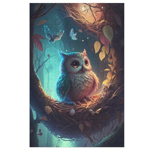 Eule 1000 Teile Premium-Puzzles Für Erwachsene Kinder- Holzpuzzles Spaß Und Lernspiele - Perfekte Puzzle-Geschenke 78×53cm Eule 1000 Teile Premium-Puzzles Für Erwachsene Kinder- Holzpuzzles Spaß Und Lernspiele - Perfekte Puzzle-Geschenke 78×53cm von DCCCY
