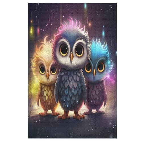 Eule Holzpuzzle 1000 Teile, Knobelspiele Für Erwachsene, Teenager, Puzzles Unmögliche - Kinder Puzzle Zimmer Deko 78×53cm Eule Holzpuzzle 1000 Teile, Knobelspiele Für Erwachsene, Teenager, Puzzles Unmögliche - Kinder Puzzle Zimmer Deko 78×53cm von DCCCY
