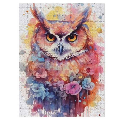 Eule Holzpuzzle 500 Teile Klassische Puzzles Erwachsene Kinder Puzzle DIY Kit Holzspielzeug Einzigartiges Geschenk 55×41cm Eule Holzpuzzle 500 Teile Klassische Puzzles Erwachsene Kinder Puzzle DIY Kit Holzspielzeug Einzigartiges Geschenk 55×41cm von DCCCY