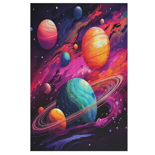 Farbenfrohes Universum Puzzle 1000 Teile, Holzpuzzle Für Erwachsene Kinder, Impossible Puzzles, Geschicklichkeitsspiel Für Die Ganze Familie 78×53cm Farbenfrohes Universum Puzzle 1000 Teile, Holzpuzzle Für Erwachsene Kinder, Impossible Puzzles, Geschicklichkeitsspiel Für Die Ganze Familie 78×53cm von DCCCY