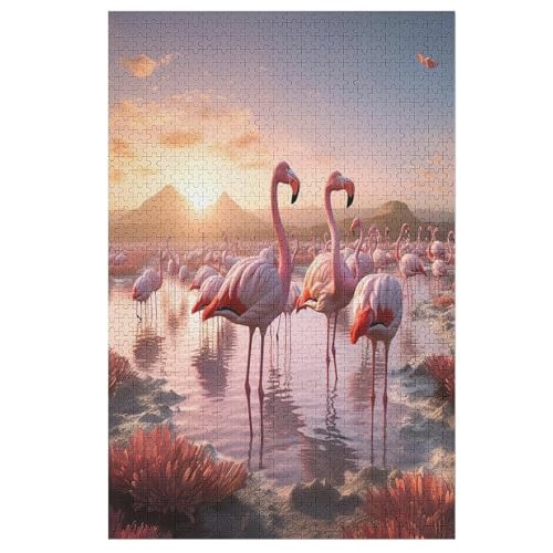 Flamingo Holzpuzzle 1000 Teile, Knobelspiele Für Erwachsene, Teenager, Puzzles Unmögliche - Kinder Puzzle Zimmer Deko 78×53cm Flamingo Holzpuzzle 1000 Teile, Knobelspiele Für Erwachsene, Teenager, Puzzles Unmögliche - Kinder Puzzle Zimmer Deko 78×53cm von DCCCY
