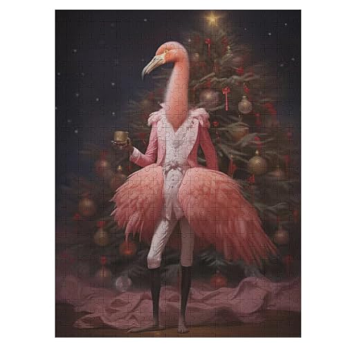 Flamingo Puzzle, Puzzles Für Erwachsene Kinder, 500 Teile Holzpuzzle, Für Jugendliche Herausforderungsspielzeug 55×41cm Flamingo Puzzle, Puzzles Für Erwachsene Kinder, 500 Teile Holzpuzzle, Für Jugendliche Herausforderungsspielzeug 55×41cm von DCCCY