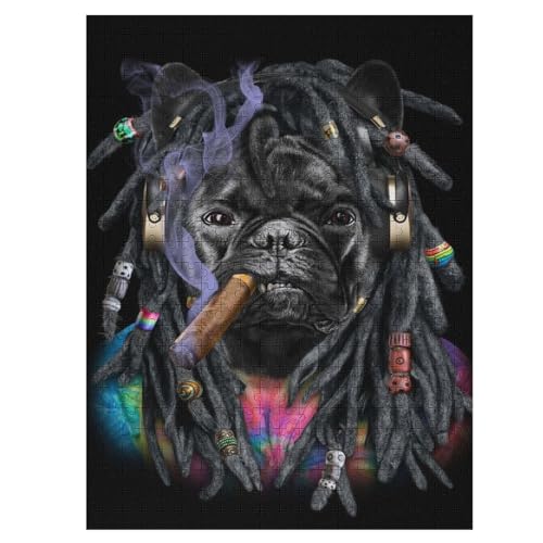 Französische Bulldogge Holzpuzzle 500 Teile Klassische Puzzles Erwachsene Kinder Puzzle DIY Kit Holzspielzeug Einzigartiges Geschenk 55×41cm Französische Bulldogge Holzpuzzle 500 Teile Klassische Puzzles Erwachsene Kinder Puzzle DIY Kit Holzspielzeug Einzigartiges Geschenk 55×41cm von DCCCY