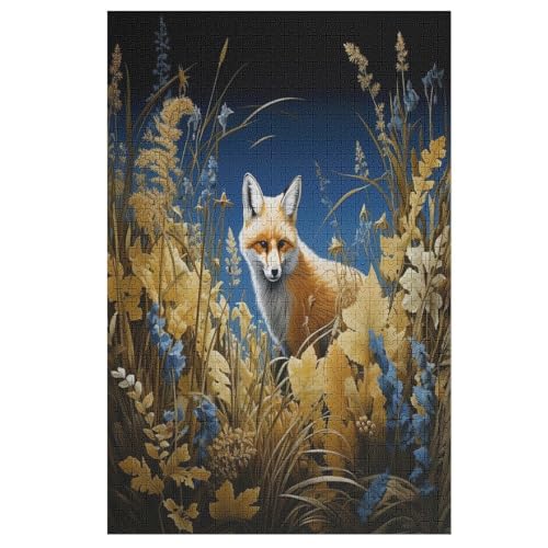 Fuchs Holzpuzzle 1000 Teile Klassische Puzzles Erwachsene Kinder Puzzle DIY Kit Holzspielzeug Einzigartiges Geschenk 78×53cm Fuchs Holzpuzzle 1000 Teile Klassische Puzzles Erwachsene Kinder Puzzle DIY Kit Holzspielzeug Einzigartiges Geschenk 78×53cm von DCCCY