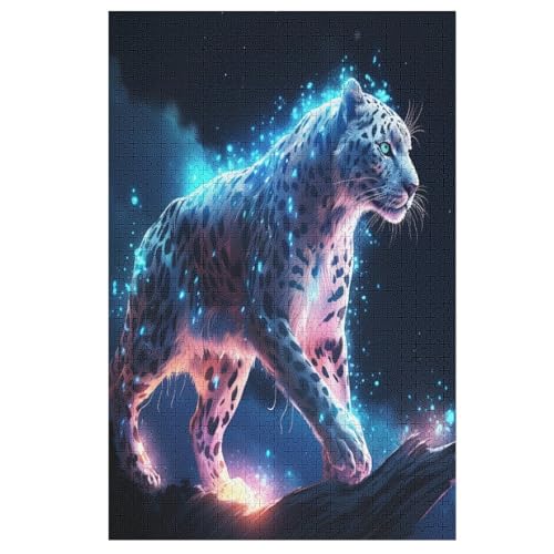 Für Erwachsene 1000-Teiliges Leopard -Puzzles, Holzbrett-Puzzle, Für Kinder, Geschenke, 78×53cm Für Erwachsene 1000-Teiliges Leopard -Puzzles, Holzbrett-Puzzle, Für Kinder, Geschenke, 78×53cm von DCCCY