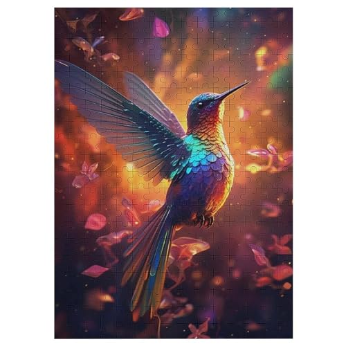 Für Erwachsene 300-Teiliges HummingVogel Color -Puzzles, Holzbrett-Puzzle, Für Kinder, Geschenke, 42×30cm Für Erwachsene 300-Teiliges HummingVogel Color -Puzzles, Holzbrett-Puzzle, Für Kinder, Geschenke, 42×30cm von DCCCY