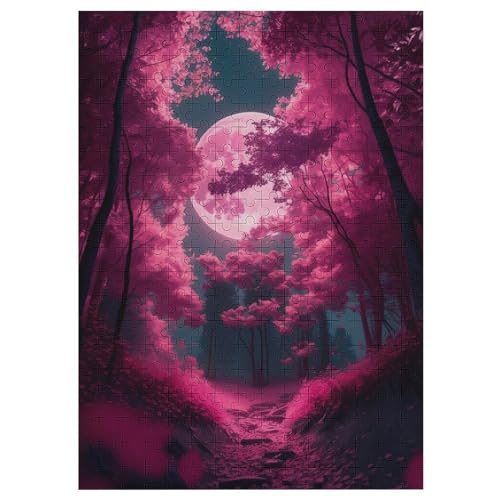 Für Erwachsene 300-Teiliges Sakura Mondkreis -Puzzles, Holzbrett-Puzzle, Für Kinder, Geschenke, 42×30cm Für Erwachsene 300-Teiliges Sakura Mondkreis -Puzzles, Holzbrett-Puzzle, Für Kinder, Geschenke, 42×30cm von DCCCY