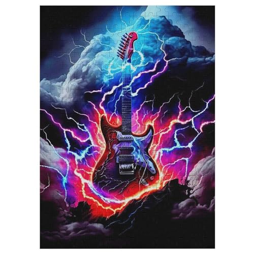 Gitarren Holzpuzzle 300 Teile Klassische Puzzles Erwachsene Kinder Puzzle DIY Kit Holzspielzeug Einzigartiges Geschenk 42×30cm Gitarren Holzpuzzle 300 Teile Klassische Puzzles Erwachsene Kinder Puzzle DIY Kit Holzspielzeug Einzigartiges Geschenk 42×30cm von DCCCY