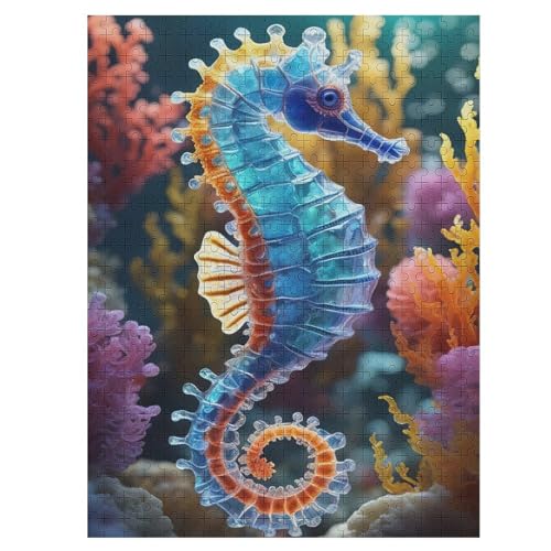 Holzpuzzle 500 Teile, Seahorse Puzzles Erwachsene Und Kinder, Am Besten Für Die Familienspielsammlung 55×41cm Holzpuzzle 500 Teile, Seahorse Puzzles Erwachsene Und Kinder, Am Besten Für Die Familienspielsammlung 55×41cm von DCCCY