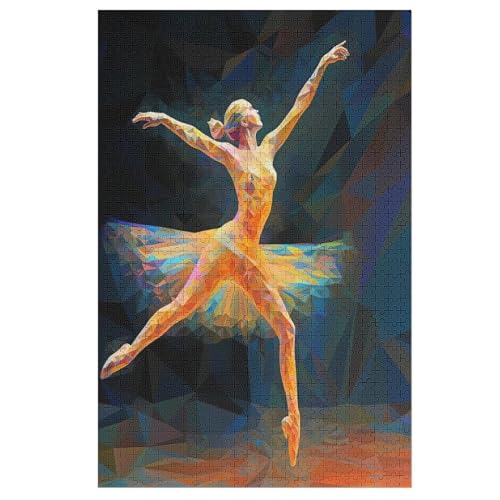 Holzpuzzle Ballett Puzzle 1000 Teile Erwachsene Klassische Pädagogisches Spielzeug Kinder Lernspiel Herausforderndes Puzzles 78×53cm von DCCCY