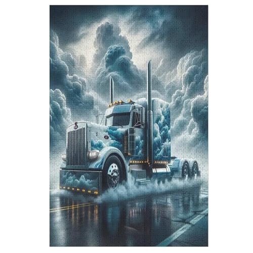 Holzpuzzle LKW Puzzle 1000 Teile Erwachsene Klassische Pädagogisches Spielzeug Kinder Lernspiel Herausforderndes Puzzles 78×53cm von DCCCY