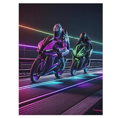 Holzpuzzle Motorrad Puzzle 500 Teile Erwachsene Klassische Pädagogisches Spielzeug Kinder Lernspiel Herausforderndes Puzzles 55×41cm Holzpuzzle Motorrad Puzzle 500 Teile Erwachsene Klassische Pädagogisches Spielzeug Kinder Lernspiel Herausforderndes Puzzles 55×41cm von DCCCY