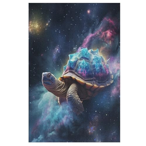 Holzpuzzle Schildkröte Puzzle 1000 Teile Erwachsene Klassische Pädagogisches Spielzeug Kinder Lernspiel Herausforderndes Puzzles 78×53cm von DCCCY