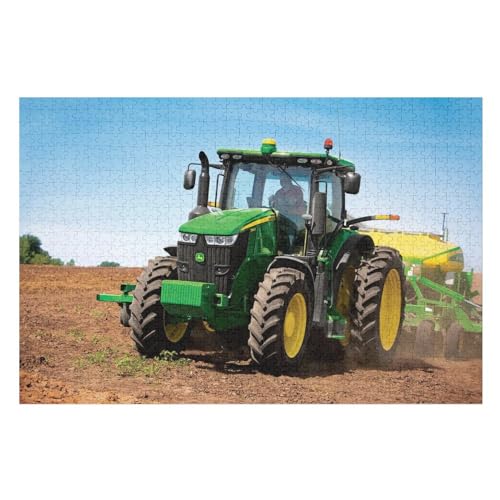 Holzpuzzle Traktor Puzzle 1000 Teile Erwachsene Klassische Pädagogisches Spielzeug Kinder Lernspiel Herausforderndes Puzzles （75×50cm） von DCCCY