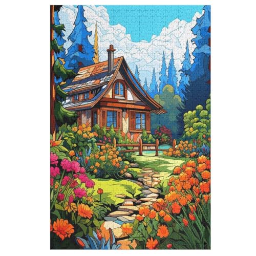 Holzpuzzles 1000 Teile Bergdorfhütte -Puzzle Für Jungen Und Mädchen, Schwierigkeitsgrad, Lernspiele, Familienspielzeug 78×53cm Holzpuzzles 1000 Teile Bergdorfhütte -Puzzle Für Jungen Und Mädchen, Schwierigkeitsgrad, Lernspiele, Familienspielzeug 78×53cm von DCCCY