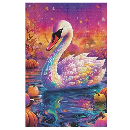 Holzpuzzles 1000 Teile Schwan -Puzzle Für Jungen Und Mädchen, Schwierigkeitsgrad, Lernspiele, Familienspielzeug 78×53cm Holzpuzzles 1000 Teile Schwan -Puzzle Für Jungen Und Mädchen, Schwierigkeitsgrad, Lernspiele, Familienspielzeug 78×53cm von DCCCY