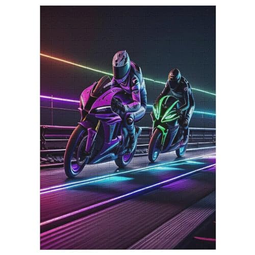 Holzpuzzles 300 Teile Motorcycle -Puzzle Für Jungen Und Mädchen, Schwierigkeitsgrad, Lernspiele, Familienspielzeug 42×30cm Holzpuzzles 300 Teile Motorcycle -Puzzle Für Jungen Und Mädchen, Schwierigkeitsgrad, Lernspiele, Familienspielzeug 42×30cm von DCCCY