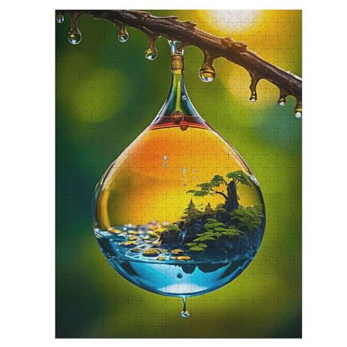 Holzpuzzles 500 Teile Wassertropfen -Puzzle Für Jungen Und Mädchen, Schwierigkeitsgrad, Lernspiele, Familienspielzeug 55×41cm Holzpuzzles 500 Teile Wassertropfen -Puzzle Für Jungen Und Mädchen, Schwierigkeitsgrad, Lernspiele, Familienspielzeug 55×41cm von DCCCY