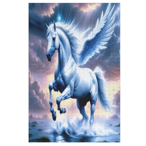 Horse Holzpuzzle - 1000 Teiliges Jigsaw Knobelspiel - Puzzle Für Erwachsene & Kinder - Outdoor & Reisespielzeug 78×53cm von DCCCY