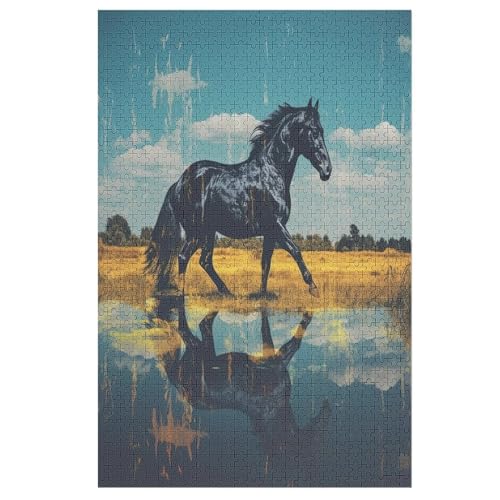 Horse -Puzzle, 1000 Teile,Holzpuzzle Für Erwachsene Kinder, Lustiges Spielzeug, Denkspiel, Bildungsspiel, 78×53cm Horse -Puzzle, 1000 Teile,Holzpuzzle Für Erwachsene Kinder, Lustiges Spielzeug, Denkspiel, Bildungsspiel, 78×53cm von DCCCY