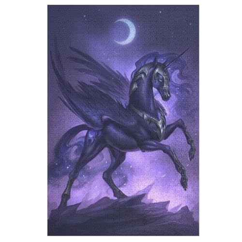 Horse Puzzles 1000 Teile Erwachsener Kniffel Spaß Für Die Ganze Familie, Holzpuzzle Kinder Erwachsene, Impossible Puzzle Schwer 78×53cm von DCCCY