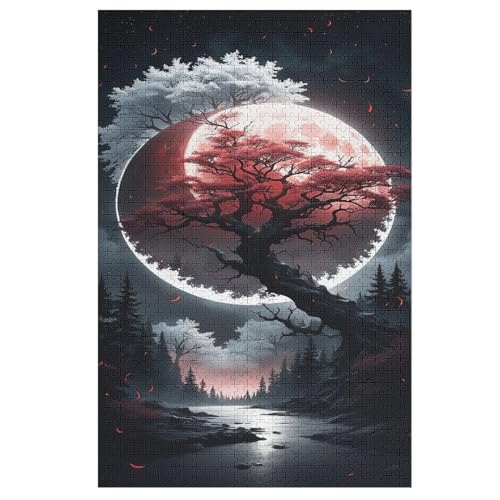 Japan Style 1000 Teile Puzzles Für Erwachsene, Impossible Puzzle, Geschicklichkeitsspiel Für Die Ganze Familie, Kinder Holzpuzzle 78×53cm von DCCCY