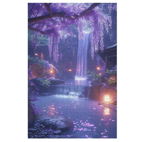 Japan Style 1000 Teile Puzzles Für Erwachsene,Holzpuzzle - Verringerter Druck Schwieriges Unmögliche Puzzle Für Erwachsene 12+ Kinder 78×53cm von DCCCY